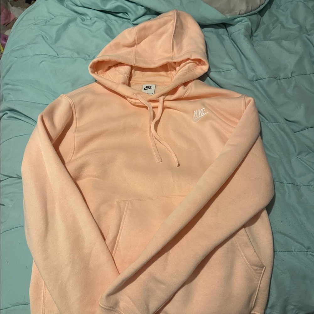 Nike Peach Pullover Hoodie for Men